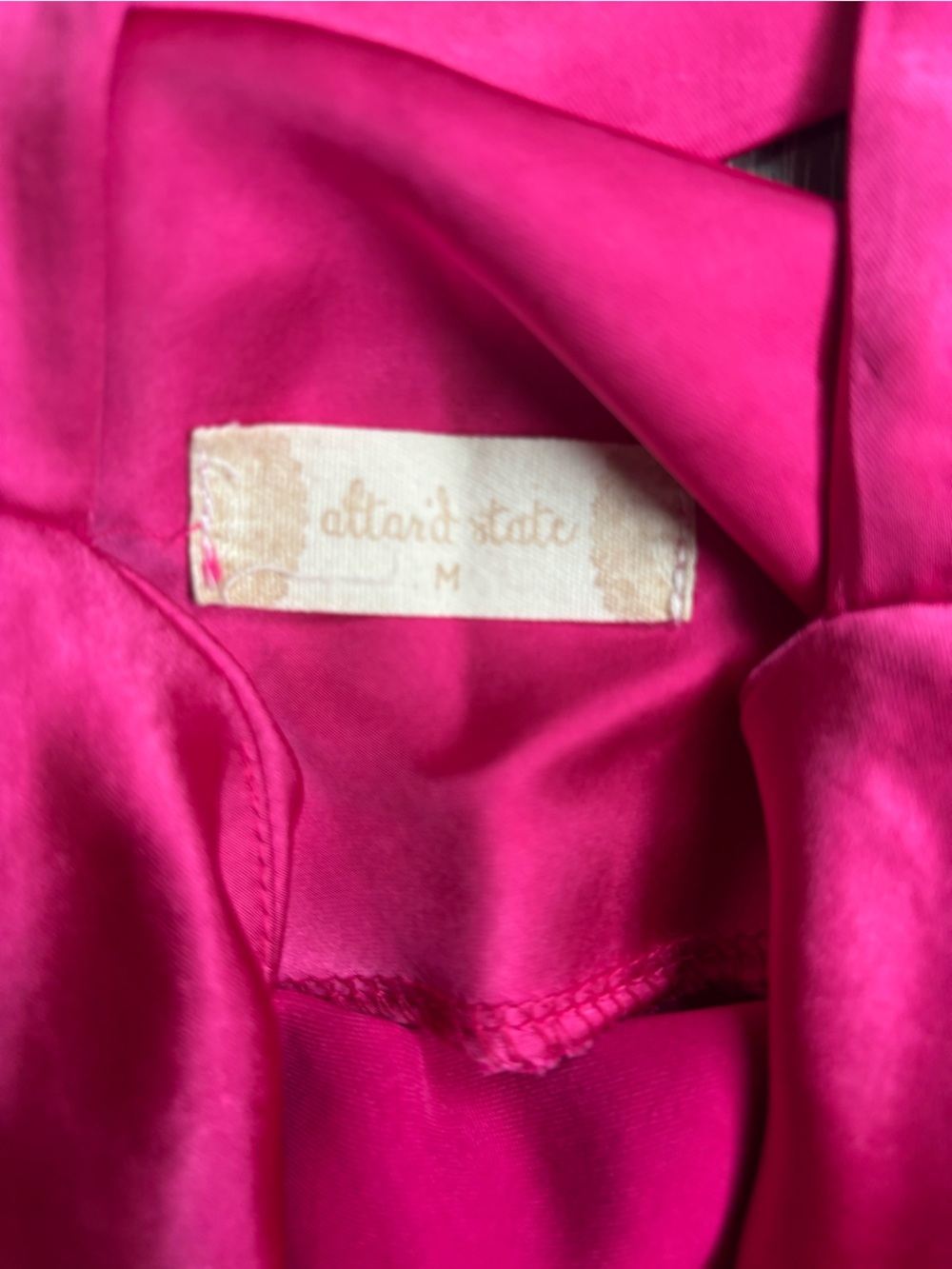 Altar'd State Fuchsia Tied Halter Dress - Picture 2 of 4